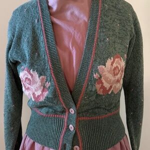 Fabulous Floral Vintage Cardigan
